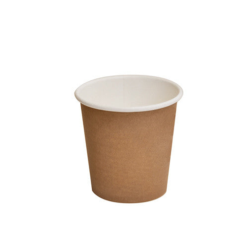 Coffee Cup 4oz kraft/white (espresso, piccolo) 62mm